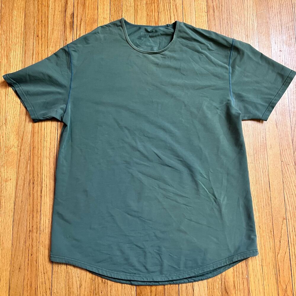 BYLT Drop Cut Shirt Mens XL Green Performance Workout Tshirt